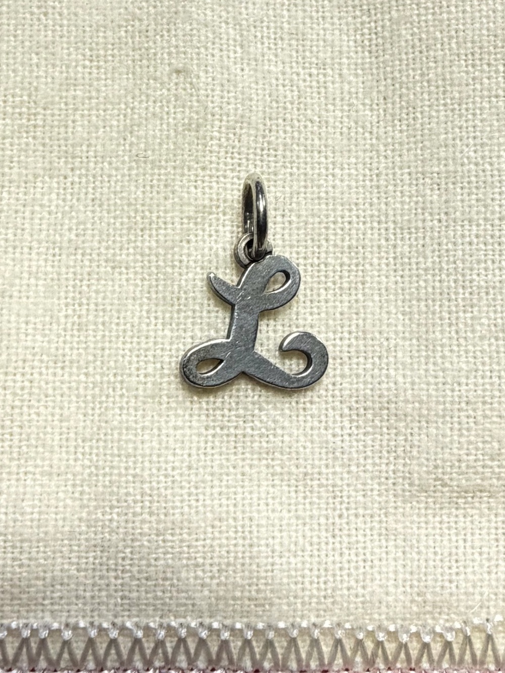 James Avery Silver 'L' Initial Charm